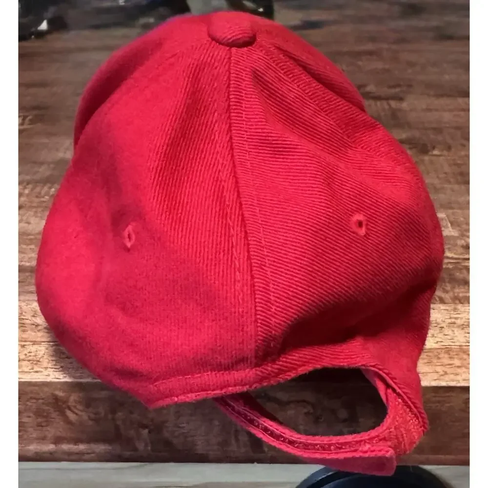 Vintage Reebok NFL Tampa Bay Buccaneers Flag Logo Cap Red Hat